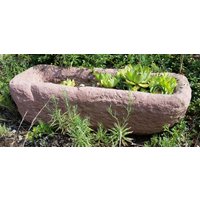 Trog Pflanztrog Pflanzkübel Kübel Zum Bepflanzen Kunst Sandstein B 07 von HeimUndGartenDeko