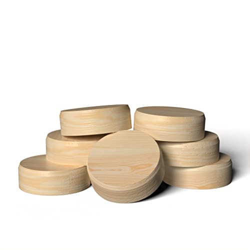 Heimatspäne Querholzplättchen Fichte [30 Stück - Ø35mm] - Konusplättchen aus natürlichen Fichtenholz unbehandelt, Querholzdübel zum Ausbessern von Astlöchern von Heimatspäne