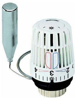 Buderus / Heimeier Thermostat K 6002-00500 Fernfühler weiss 2m Kapillarrohr von Heimeier