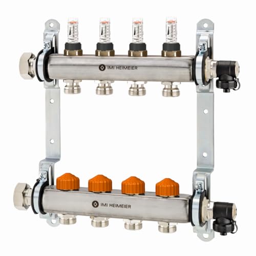 HEIMEIER Dynacon Eclipse Fußboden-Heizkreisverteiler, 4 Heizkreise, 934004800 HEIMEIER Dynacon Eclipse Fußboden-Heizkreisverteiler, 4 Heizkreise, 934004800 von Heimeier
