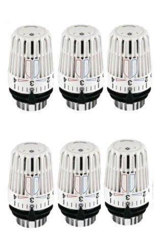Heimeier Heizkörper Thermostatkopf Typ K weiß 6er Set Heimeier Heizkörper Thermostatkopf Typ K weiß 6er Set von Heimeier