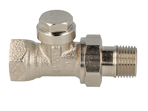 Heimeier Regulux Heizkörper Rücklaufverschraubung Durchgangsform Rotguss vernickelt DN 20 (1,90 cm) von Heimeier