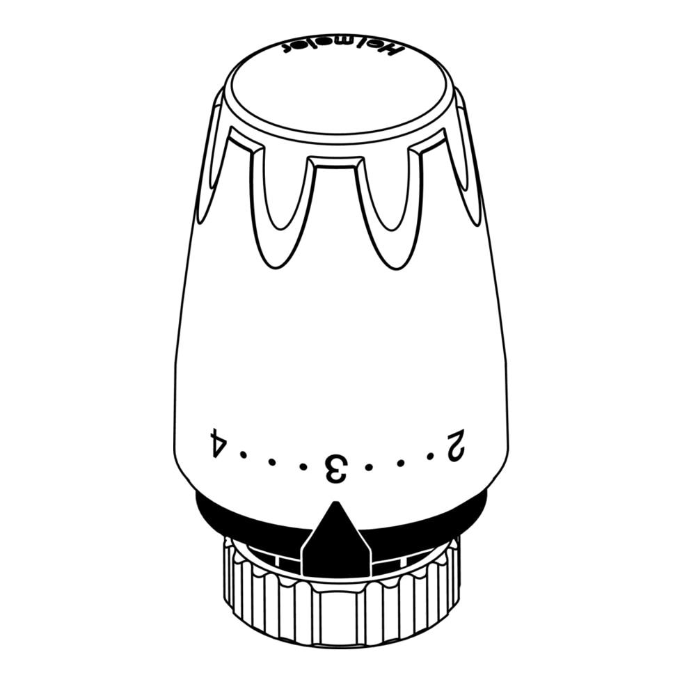 IMI Heimeier Thermostat-Kopf DX weiß 6700-00.500 von Heimeier