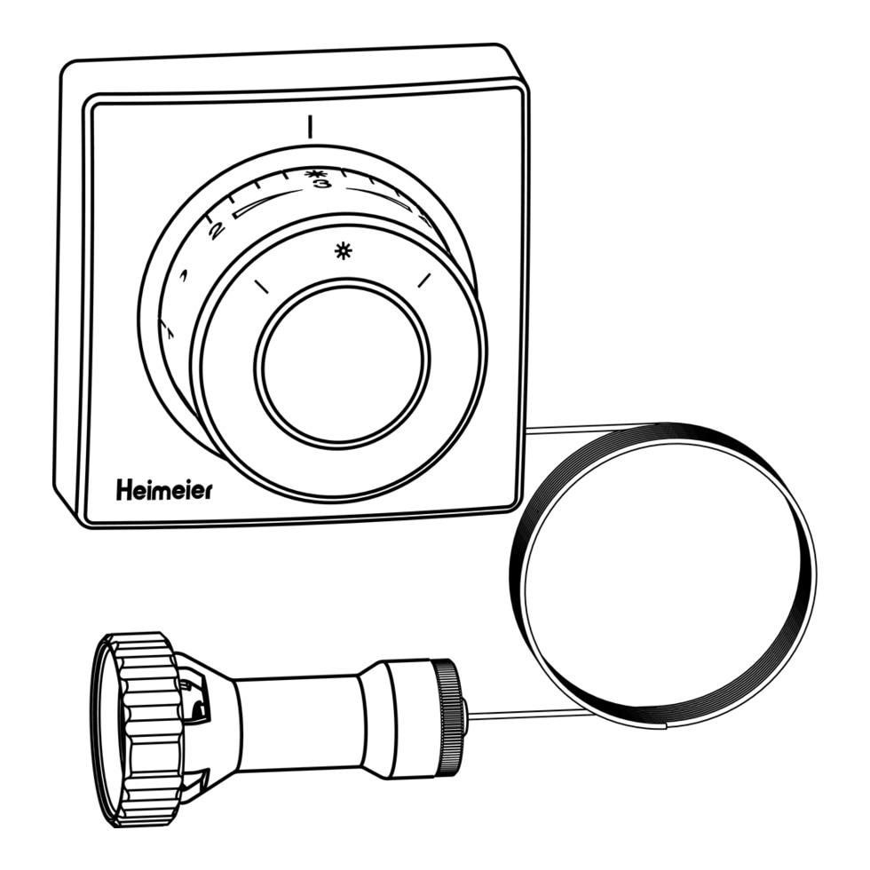 IMI Heimeier Thermostat-Kopf F mit Ferneinsteller und 5m Kapillarrohr 2805-00.500 von Heimeier