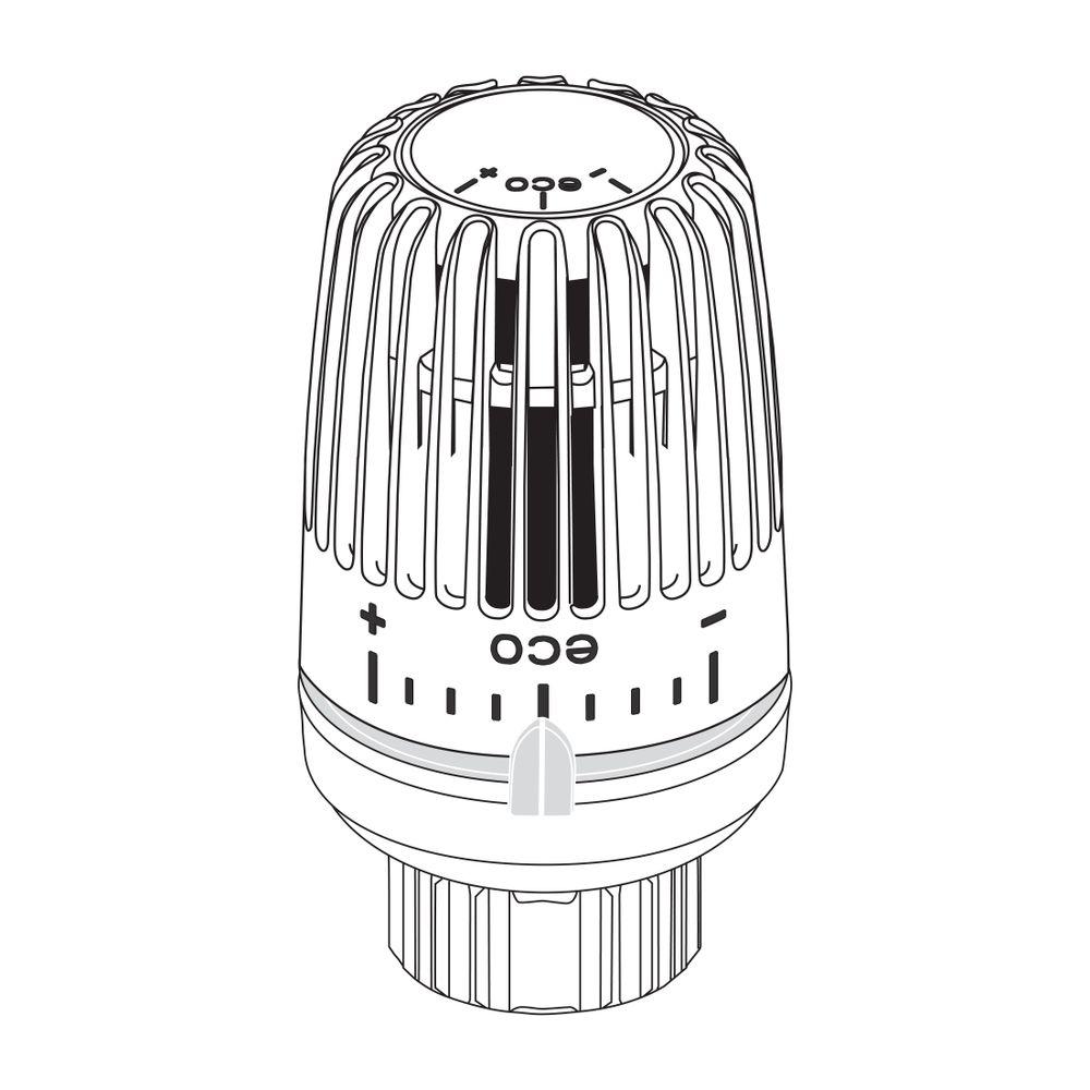 IMI Heimeier Thermostat-Kopf VK-eco mit Klemmverbindung (Direktanschluß VHK) 9710-43.500 von Heimeier