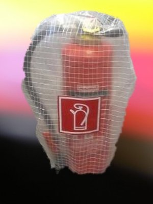 Gitternetzhaube - Schutzhaube für 6 kg Feuerlöscher von Heimlich