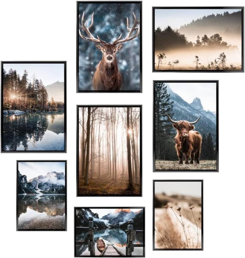 Heimlich Poster Set als Wohnzimmer Deko, Bilder DIN A3 & DIN A4, Achtsamkeit in Natur, Lamdschaften Heimlich Poster Set als Wohnzimmer Deko, Bilder DIN A3 & DIN A4, Achtsamkeit in Natur, Lamdschaften von Heimlich