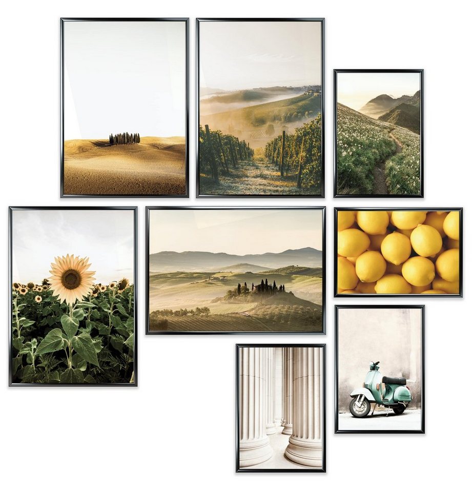 Heimlich Poster Set als Wohnzimmer Deko, Bilder DIN A3 & DIN A4, Herbst Dekoration, Landschaften von Heimlich