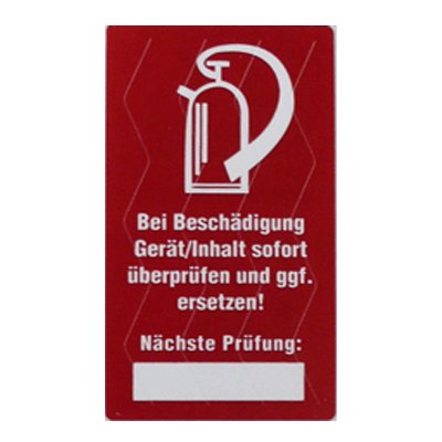 " Prüfsiegel " für Feuerlöscher - Siegel - Kontrollsiegel - Etikett - Prüfetikett 50 Stück selbstklebend von Heimlich