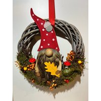Herbstlicher Kranz Herbstkranz Herbstdeko Wichtel Türkranz Türschmuck Türdeko Wanddeko Wohndeko Herbstlicher Kranz Herbstkranz Herbstdeko Wichtel Türkranz Türschmuck Türdeko Wanddeko Wohndeko von HeimlichDeko