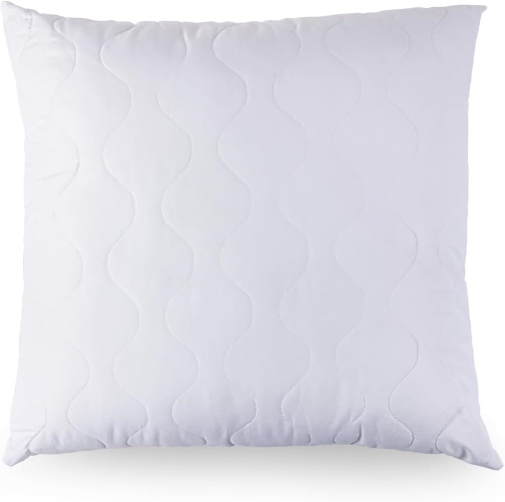 Heimtex Kopfkissen Gesteppte Kissen – 2er-Pack waschbare Kissen mit Baumwollfaserfüllung, Bezug: 2 Heimtex Kopfkissen Gesteppte Kissen – 2er-Pack waschbare Kissen mit Baumwollfaserfüllung, Bezug: 2 von Heimtex