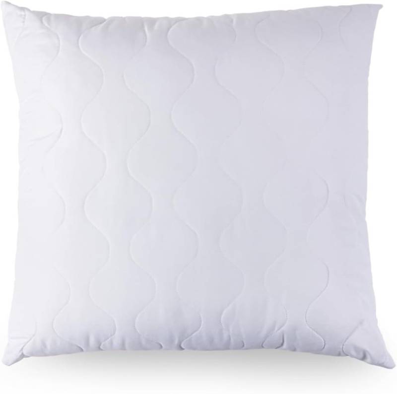 Heimtex Kopfkissen Gesteppte Kissen – 2er-Pack waschbare Kissen mit Baumwollfaserfüllung, Bezug: 2 Heimtex Kopfkissen Gesteppte Kissen – 2er-Pack waschbare Kissen mit Baumwollfaserfüllung, Bezug: 2 von Heimtex