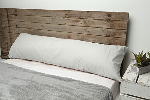 HEIMTEX Langes Seitenschläferkissen - 5ft Körperkissen mit Atmungsaktivem Mikrofaserbezug, Weiche und Feste Unterstützung für Schwangerschaft und Stillzeit (Silber) von HEIMTEX