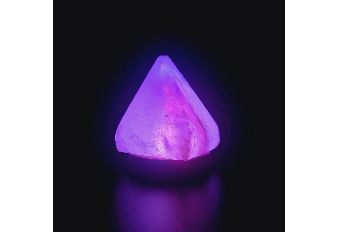 Heimtex Salzkristall-Tischlampe Himalaya USB Farbwechsellampe - Pyramide von Heimtex