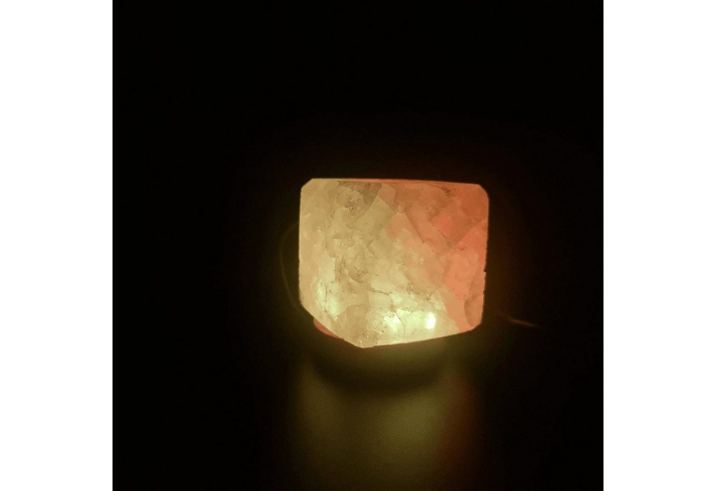 Heimtex Salzkristall-Tischlampe Himalaya USB Farbwechsellampe - Würfel von Heimtex