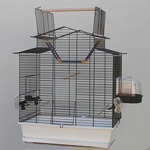 Weißer Vogelkäfig IZA III Cabrio Wellensittichkäfig,Exotenkäfig,Vogelkäfig Vogelbauer Wellensittich Kanarien Voliere Vogelhaus Käfig incl. Badehaus und Trinkröhrchen … Weißer Vogelkäfig IZA III Cabrio Wellensittichkäfig,Exotenkäfig,Vogelkäfig Vogelbauer Wellensittich Kanarien Voliere Vogelhaus Käfig incl. Badehaus und Trinkröhrchen … von Heimtiercenter