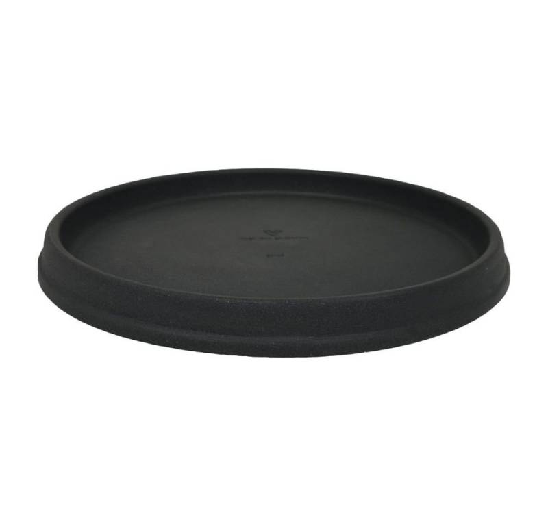 Heimwerkercenter Pflanzkübel MePla Untersetzer Roma ø26 cm, Anthrazit, frostfester Kunstoff von Heimwerkercenter