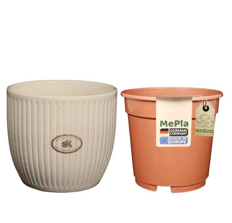 Heimwerkercenter Übertopf MePla - Set - Übertopf Belice ø13 - Kokos + Kulturtopf ø12 Heimwerkercenter Übertopf MePla - Set - Übertopf Belice ø13 - Kokos + Kulturtopf ø12 von Heimwerkercenter
