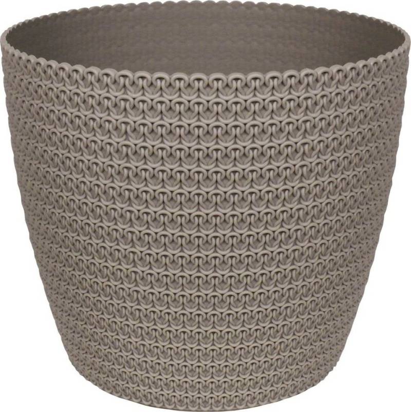 Heimwerkercenter Übertopf MePla - Übertopf Jersey -ø22cm - taupe von Heimwerkercenter