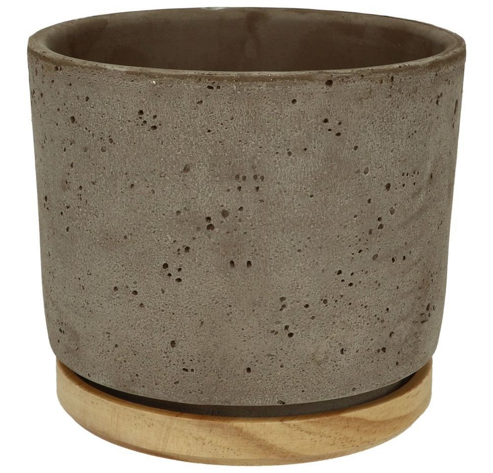 Heimwerkercenter Übertopf SK - Soendgen Keramikübertopf Serie Paros DELUX ø14 cm, sandgrau von Heimwerkercenter