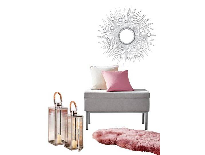 Sitzbank HEINE HOME, grau, B:81cm H:47cm T:36cm, Kunststoff, MDF, Metall, Polyester, Spanplatte, Sitzbänke Sitzbank HEINE HOME, grau, B:81cm H:47cm T:36cm, Kunststoff, MDF, Metall, Polyester, Spanplatte, Sitzbänke von Heine-Home