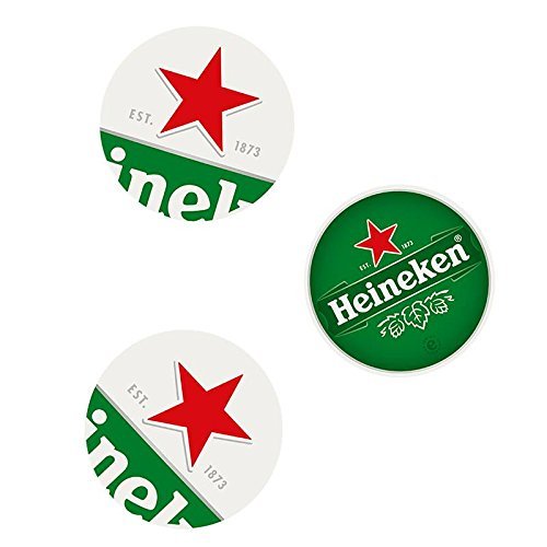 Heineken Bierdeckel - stylische Untersetzer, Bedruckt mit Heineken-Logo von Heineken