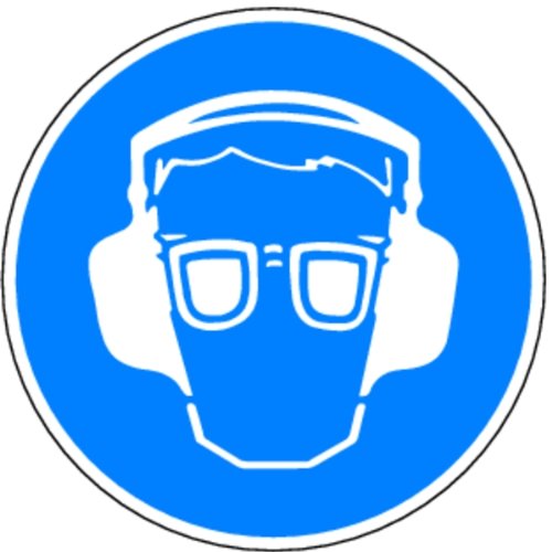 H.Klar Aufkleber Gebotsschild, Augen- und Gehörschutz benutzen - praxisbewährt Folie selbstkl., 100mm H.Klar Aufkleber Gebotsschild, Augen- und Gehörschutz benutzen - praxisbewährt Folie selbstkl., 100mm von LEMAX