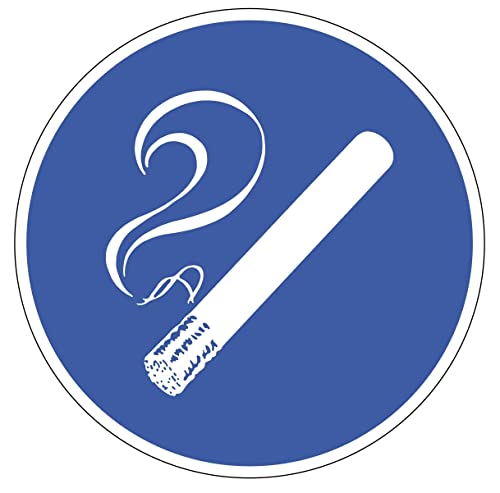 H.Klar Aufkleber Gebotsschild, Rauchen erlaubt - praxisbewährt Folie selbstkl. blau/weiß, 200mm H.Klar Aufkleber Gebotsschild, Rauchen erlaubt - praxisbewährt Folie selbstkl. blau/weiß, 200mm von LEMAX