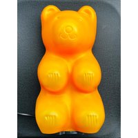 Vintage Messow Plastik Bär Nachtlicht Retro Orange Tischdeko Vintage Messow Plastik Bär Nachtlicht Retro Orange Tischdeko von HeinrichAntique