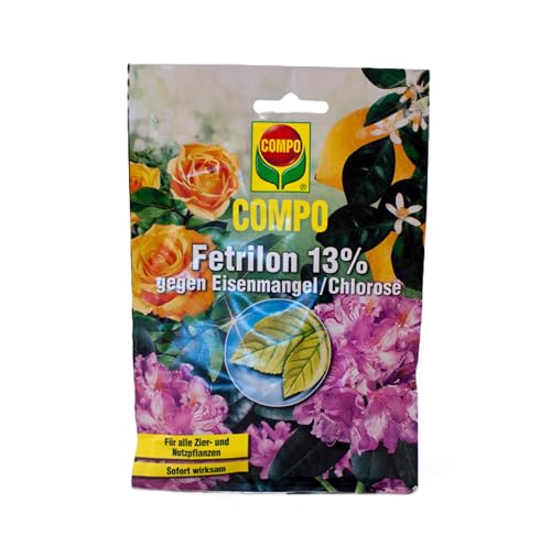 Compo Fetrilon 13% gegen Eisenmangel und Chlorose 50g Eisendünger für Topf- und Kübelpflanzen, Garten, Beet, Cannabis Heinrichs Agrar von Heinrichs Agrar