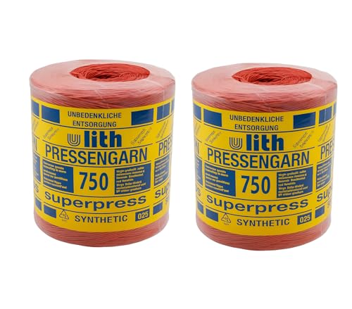 Heinrichs Agrar 10 kg (2x5kg) Rolle Ulith Pressengarn blau 750 m/kg extra Robust und wiederstandsfähig 7500m Schnur von Heinrichs Agrar