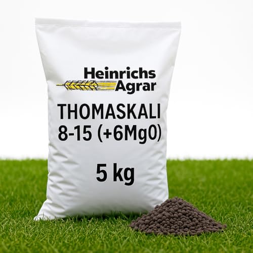 Heinrichs Agrar 5 kg Thomaskali 8-15 (+6MgO) PK Dünger Biodünger für Gemüse Garten Rasen Landwirtschaft Profidünger Kalium von Heinrichs Agrar