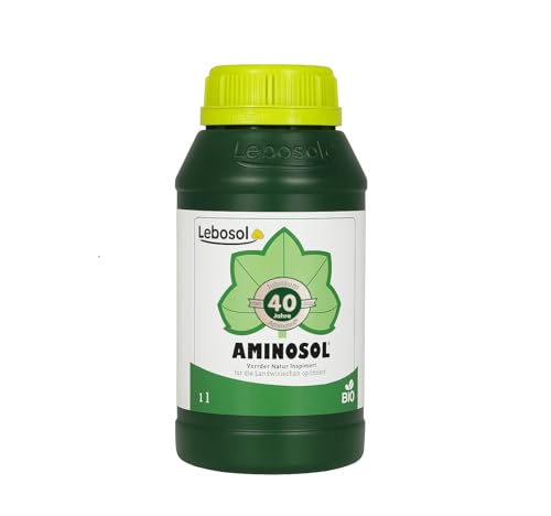 Heinrichs Agrar Lebosol Aminosol Bio Flüssigdünger, 1 Liter, Organischer Stickstoff-Kaliumoxid Dünger für Gemüse, Weinbau, Bonsai und Gartenpflanzen Universell einsetzbar von Heinrichs Agrar