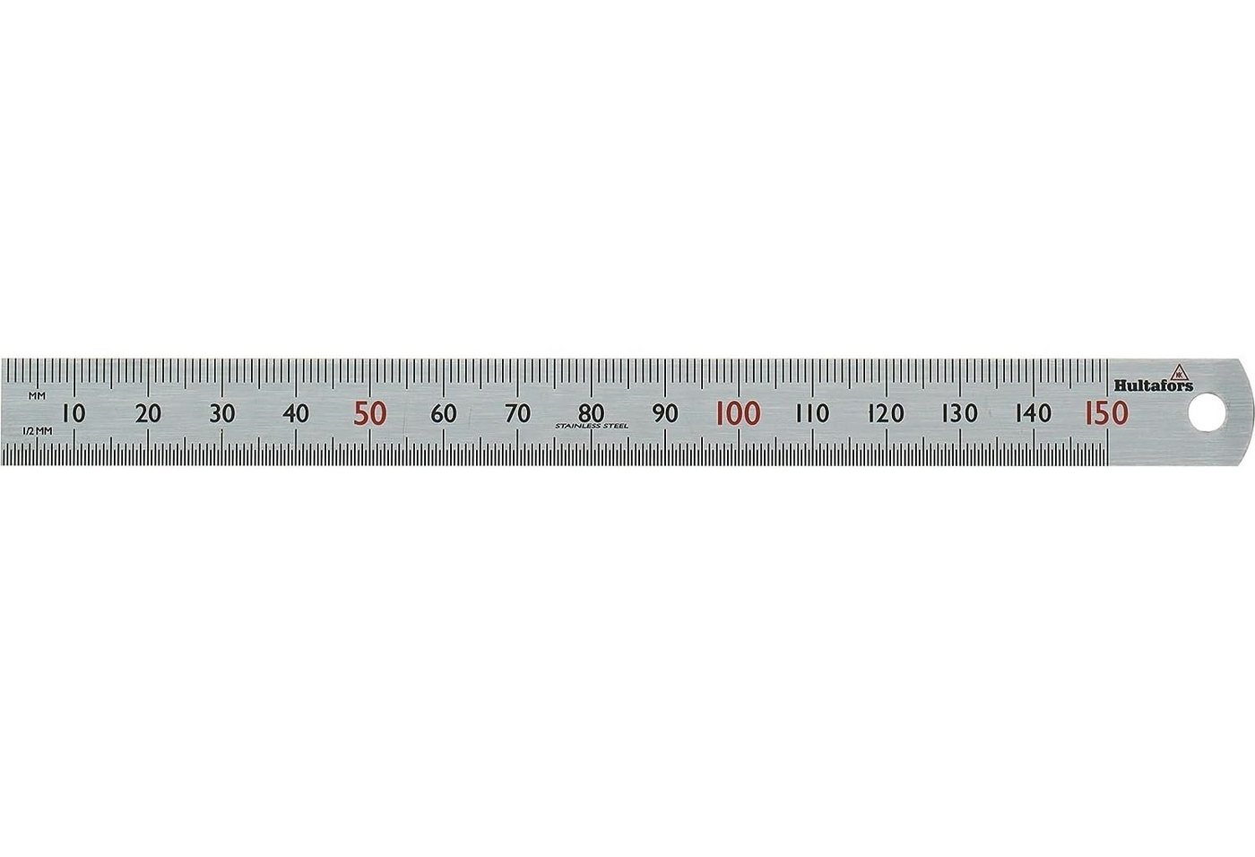 Heinz Hesse Zollstock Stahlmaßstab (Halb) Millimeterteilung, Länge 15 cm, aus Stahl von Heinz Hesse