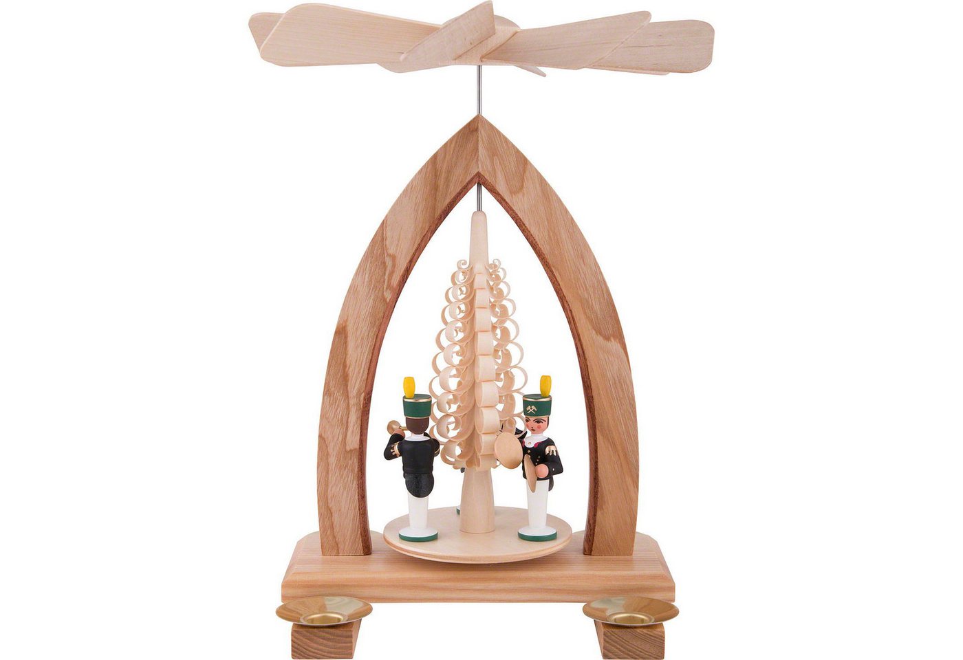 Heinz Lorenz Pyramiden Weihnachtspyramide 1-stöckige Pyramide Bergleute - farbig (26cm) von Heinz Lorenz Pyramid von Heinz Lorenz Pyramiden