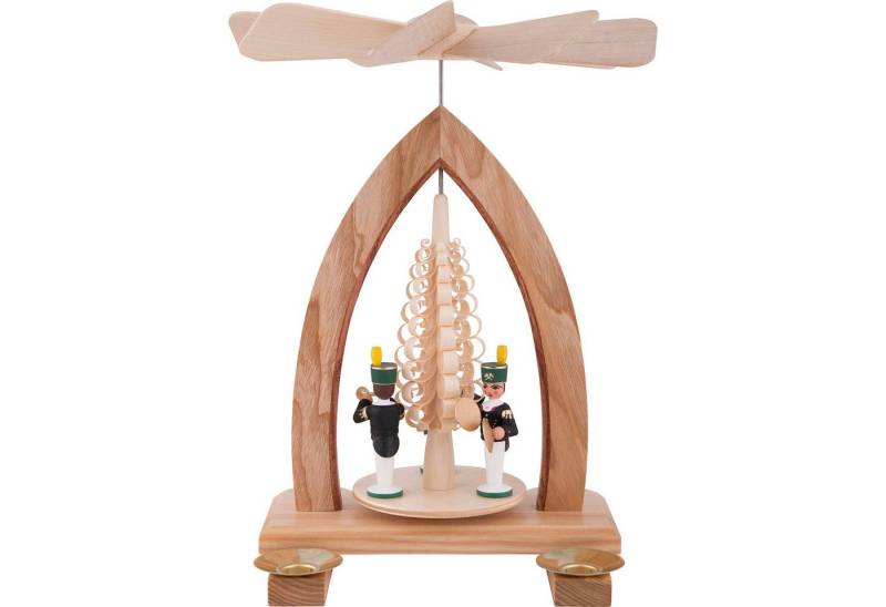 Heinz Lorenz Pyramiden Weihnachtspyramide 1-stöckige Pyramide Bergleute - farbig (26cm) von Heinz Lorenz Pyramid von Heinz Lorenz Pyramiden