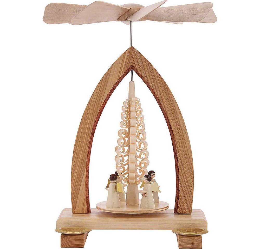 Heinz Lorenz Pyramiden Weihnachtspyramide 1-stöckige Pyramide Engel (25cm) von Heinz Lorenz Pyramiden von Heinz Lorenz Pyramiden