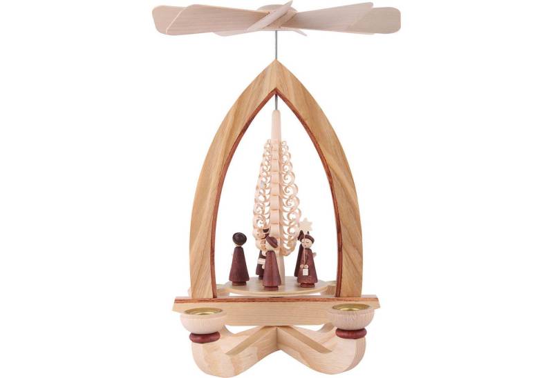 Heinz Lorenz Pyramiden Weihnachtspyramide 1-stöckige Pyramide Kurrende (27cm) von Heinz Lorenz Pyramiden von Heinz Lorenz Pyramiden