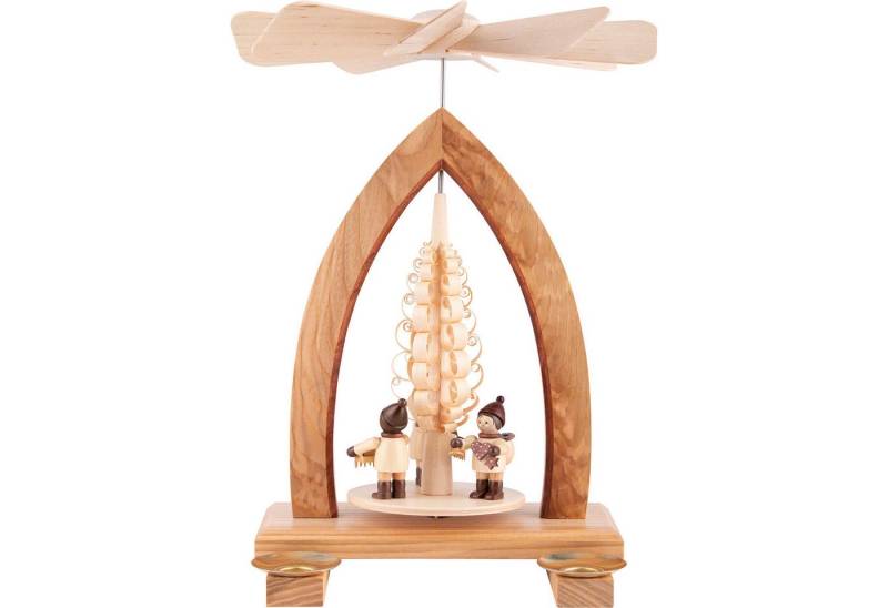 Heinz Lorenz Pyramiden Weihnachtspyramide 1-stöckige Pyramide Striezelkinder - natur (26cm) von Heinz Lorenz Pyr von Heinz Lorenz Pyramiden