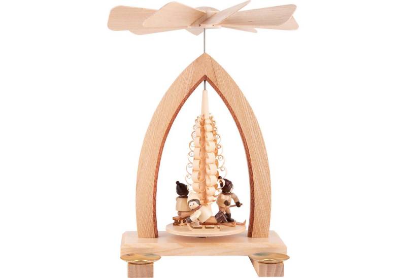 Heinz Lorenz Pyramiden Weihnachtspyramide 1-stöckige Pyramide Winterkinder - natur (26cm) von Heinz Lorenz Pyram von Heinz Lorenz Pyramiden