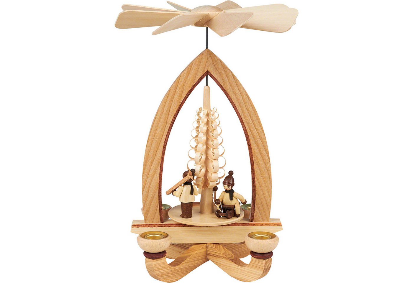 Heinz Lorenz Pyramiden Weihnachtspyramide 1-stöckige Pyramide Winterkinder - natur (28cm) von Heinz Lorenz Pyram von Heinz Lorenz Pyramiden