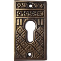 3, 5 "Messing Platte Türschloss/Tür Lockset - Dekorative Schlüsselloch Antike Vintage Verzierung Klassisch Rustikale Wohnkultur Viktorianisch." von HeirdomBrass