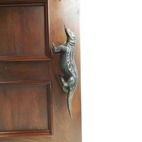 Komodo Statue Türknauf & Pull 12 "Messing Türgriff Und Schublade. Vintage Messing Dekoration Für Tür Möbel von HeirdomBrass