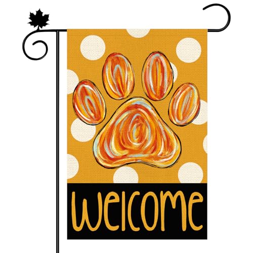 Heirloom Haven Gartenflagge mit Pfotenabdruck, 30,5 x 45,7 cm Heirloom Haven Gartenflagge mit Pfotenabdruck, 30,5 x 45,7 cm von Heirloom Haven