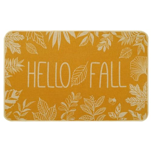 Heirloom Haven Türmatte mit Aufschrift "Hello Fall", für den Außenbereich, rutschfest, für Zuhause, Küche, Bad, 43,2 x 73,2 cm, Orange 1 Heirloom Haven Türmatte mit Aufschrift "Hello Fall", für den Außenbereich, rutschfest, für Zuhause, Küche, Bad, 43,2 x 73,2 cm, Orange 1 von Heirloom Haven