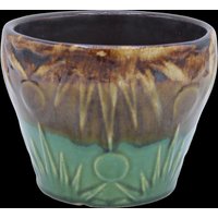 Antiker Boho Chic Hand Geworfene Keramik Blumentopf/Übertopf von HeirloomHouseAntique