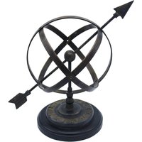 Vintage Armillary Globus Aus Metall von HeirloomHouseAntique