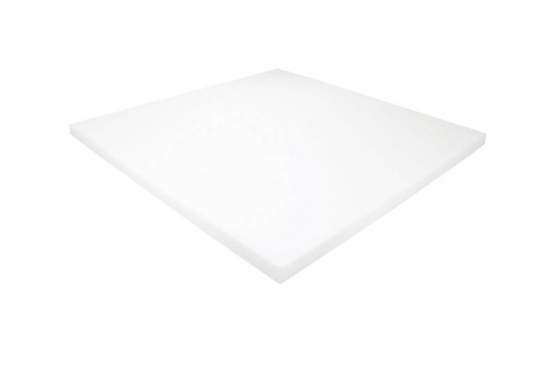 Heiro Auflagekissen Schaumstoff Kissen Weiß 50cm x 50cm x 2cm RG 40/55 hohe Festigkeit von Heiro
