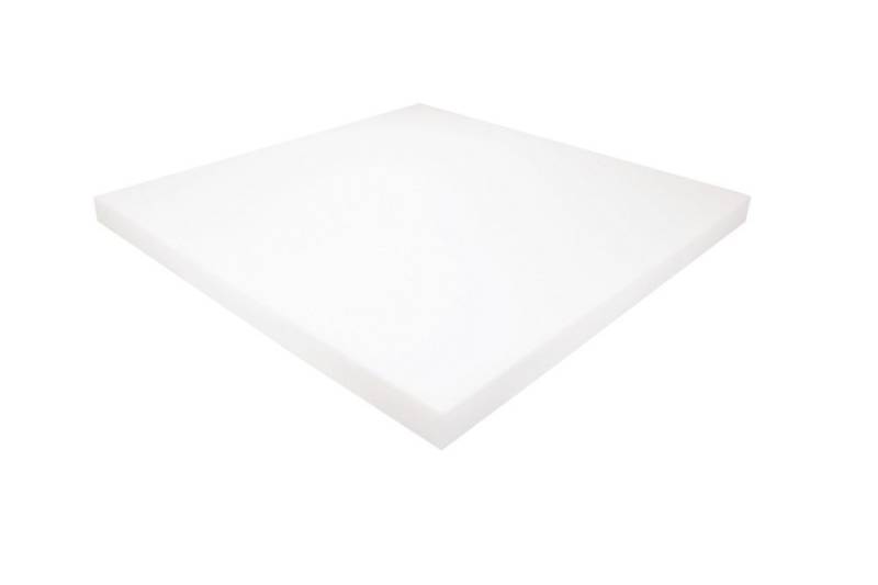 Heiro Auflagekissen Schaumstoff Kissen Weiß 50cm x 50cm x 3cm RG 40/55 hohe Festigkeit von Heiro