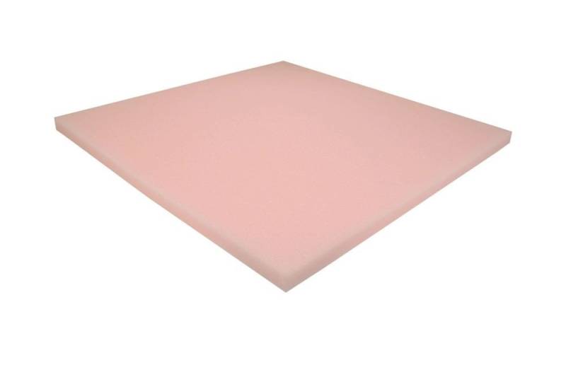 Heiro Auflagekissen Schaumstoff Rücken Kissen Rosa 50cm x 50cm x 2cm RG 24/22 sehr weich von Heiro